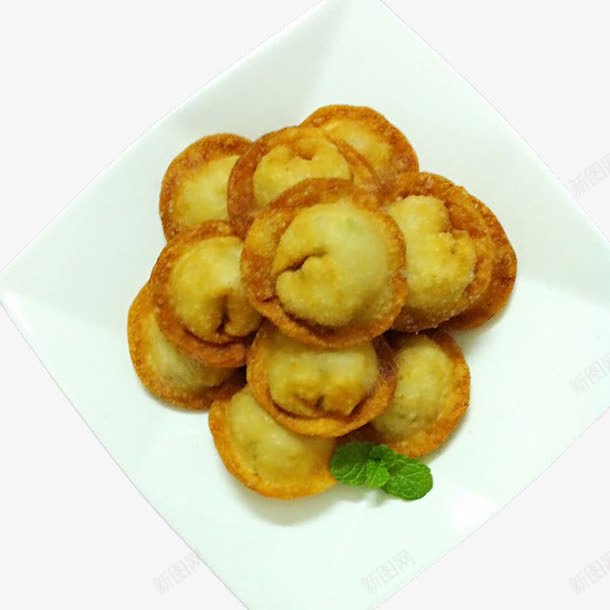炸饺子png免抠素材_新图网 https://ixintu.com 小吃 油炸饺子 美食 食品 饺子