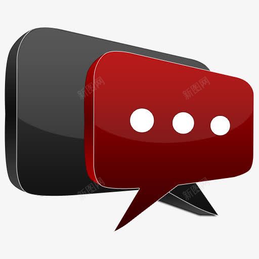 信息框红色商务人物图标png_新图网 https://ixintu.com 人物 信息 商务 图标 红色