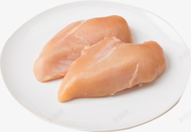 去皮鸡胸肉png免抠素材_新图网 https://ixintu.com 去皮鸡肉 盘子 美食 肉类 食物 鸡肉
