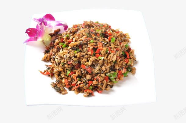 雪菜炒肉png免抠素材_新图网 https://ixintu.com 炒菜 肉 雪菜 食物