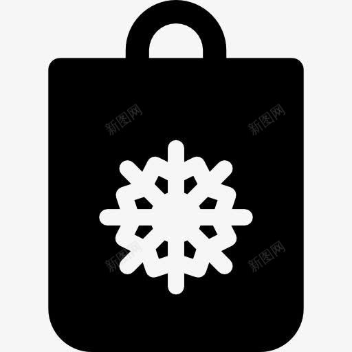 圣诞购物袋图标png_新图网 https://ixintu.com 圣诞节 购物商店 购物者 雪花