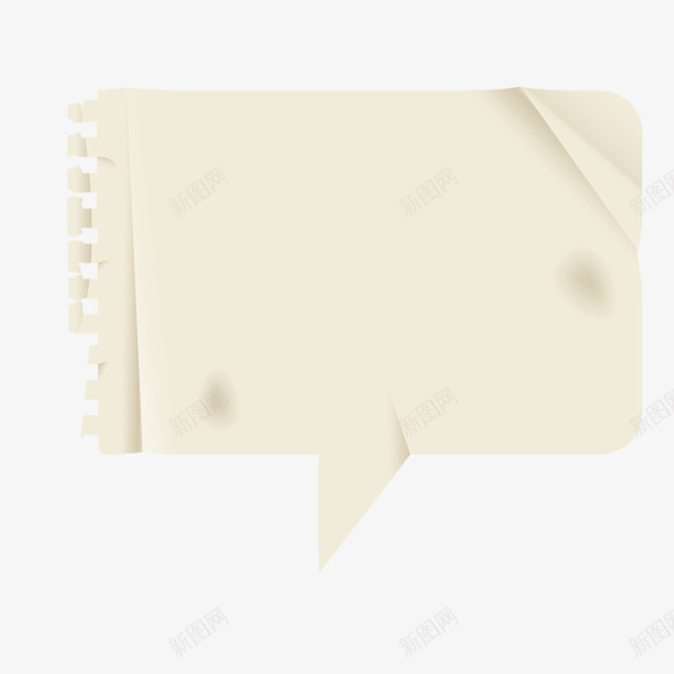 白纸对话框png免抠素材_新图网 https://ixintu.com PNG图形 PNG装饰 对话框 白纸 装饰