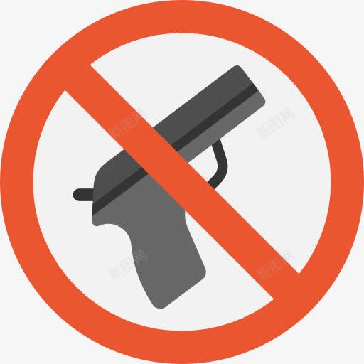 武器图标png_新图网 https://ixintu.com 不允许 信号 禁止 禁止武器