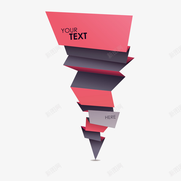 双色堆叠箭头矢量图eps免抠素材_新图网 https://ixintu.com 双色堆叠 矢量素材 箭头 矢量图