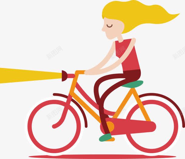女孩骑单车png免抠素材_新图网 https://ixintu.com 卡通 卡通女孩 卡通女孩骑单车 矢量图形 矢量女孩 矢量女孩骑单车 矢量骑单车