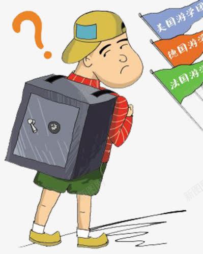 法国德国游学选择png免抠素材_新图网 https://ixintu.com 外国 学生 德国 法国 游学 选择