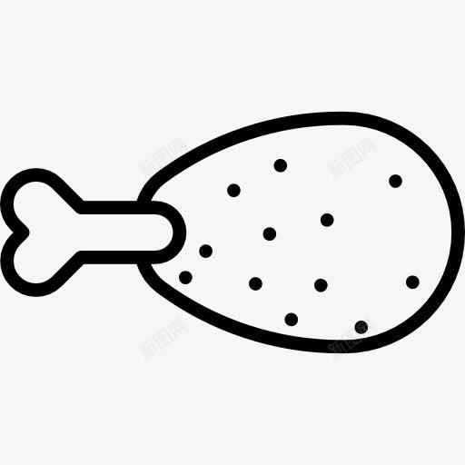 鸡腿图标png_新图网 https://ixintu.com 火鸡 火鸡的腿 烤鸡 食品 鸡肉 鸡腿