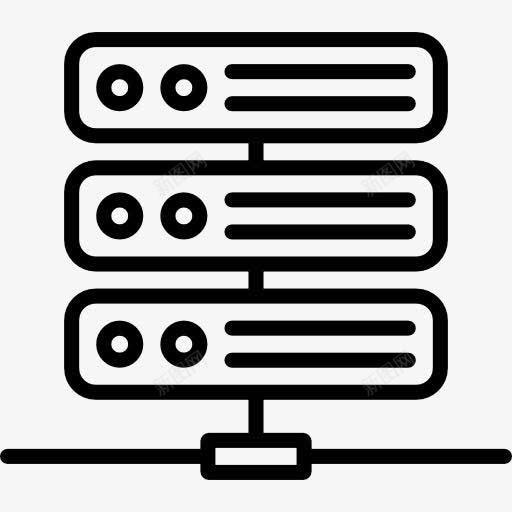 服务器图标png_新图网 https://ixintu.com 存储 技术 数据库连接 网络 计算