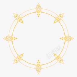 金色花纹元素png免抠素材_新图网 https://ixintu.com 元素 花纹 金色