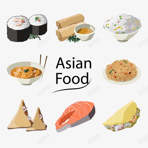 美食元素png免抠素材_新图网 https://ixintu.com 元素下载 寿司 美食 鱼肉