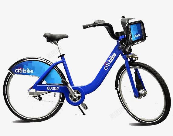 宝蓝色共享单车png免抠素材_新图网 https://ixintu.com ofo 共享 共享单车 自行车