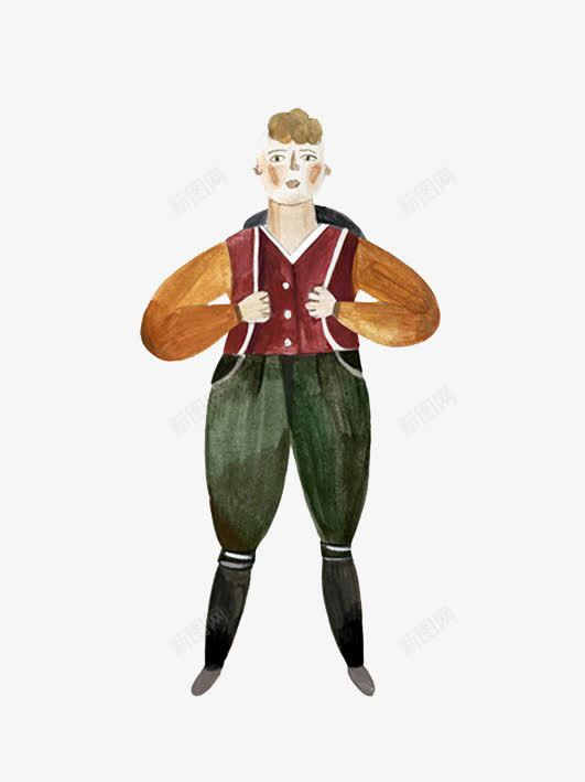 卡通背书包的男孩png免抠素材_新图网 https://ixintu.com 上学 双肩包 学生 背书包