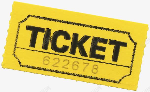 黄色票据png免抠素材_新图网 https://ixintu.com ticket 创意票据 票据