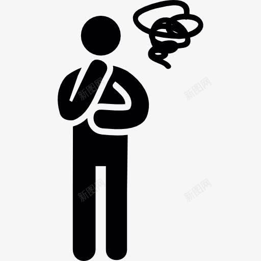 男人生气图标png_新图网 https://ixintu.com 人认为 思考 愤怒 生气