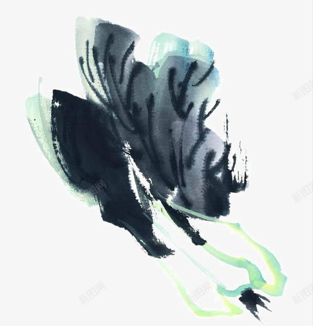 写意白菜png免抠素材_新图网 https://ixintu.com 中国画 中国风装饰 写意国画 国画 国粹 大写意 宣纸国画 彩墨蔬菜 画