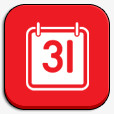周卡尔红iphoneipad图标png免抠素材_新图网 https://ixintu.com Cal Week 卡尔 周