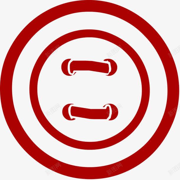 红色的卡通手绘扣子png免抠素材_新图网 https://ixintu.com 卡通 卡通红色 扣子 红色卡通