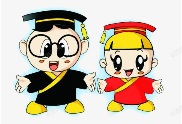 卡通小博士png免抠素材_新图网 https://ixintu.com 卡通 小博士 小孩 漫画