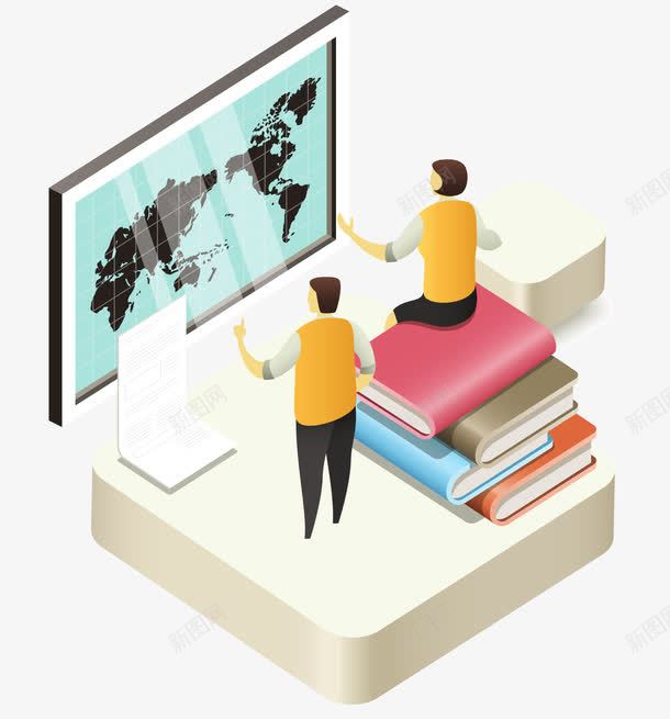 坐在书上的女人矢量图eps免抠素材_新图网 https://ixintu.com 厚实 图书 显示屏 观看 矢量图
