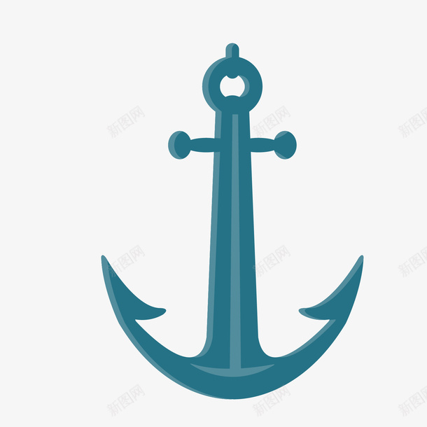 蓝色海中船只船锚矢量图ai免抠素材_新图网 https://ixintu.com 日常 海中船锚 船只船锚 船锚 蓝色 蓝色船锚 矢量图