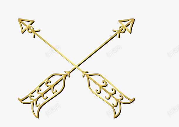 金色欧式箭头花纹png免抠素材_新图网 https://ixintu.com PNG 欧式 箭头 花纹 装饰素材 金色