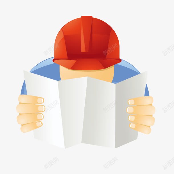 看建筑图人物png免抠素材_新图网 https://ixintu.com 人物 工程师 看建筑图 看建筑图人物