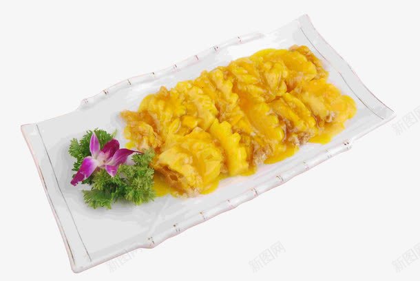 凤梨西宁煎软鸡png免抠素材_新图网 https://ixintu.com 免抠素材 凤梨 美食素材 酱汁 鸡肉