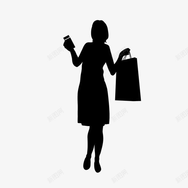 卡通女人剪影人物png免抠素材_新图网 https://ixintu.com 人物矢量图 女人剪影图案 手绘 手绘人物剪影 手绘卡通小人 手绘卡通小人图片 手绘素材