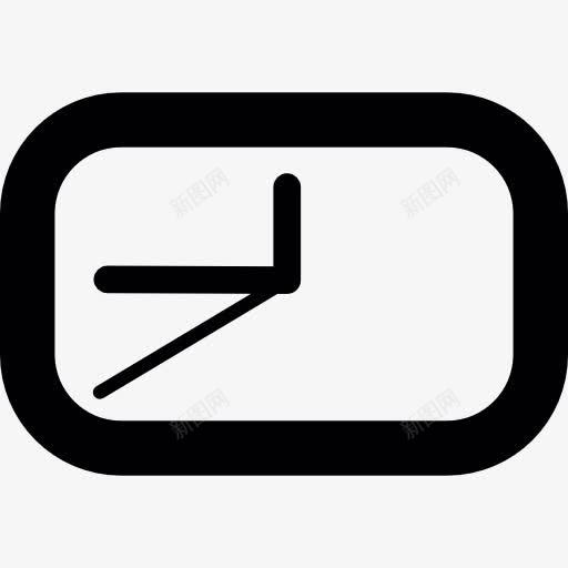 矩形deskwatch图标png_新图网 https://ixintu.com 分钟 小时 形 时钟 时间看