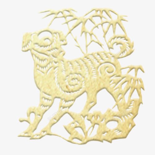 狗年装饰png免抠素材_新图网 https://ixintu.com 2018 喜迎狗年 新年快乐 狗年快乐 装饰图 金色底纹