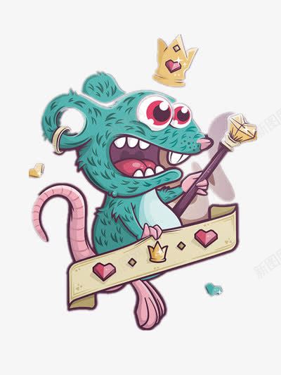 插画png免抠素材_新图网 https://ixintu.com 小怪兽 彩色 装饰