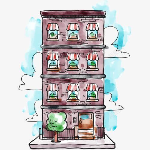 水彩建筑屋子水彩画卡通房屋png免抠素材_新图网 https://ixintu.com 卡通 屋子 房屋 水彩建筑 水彩画
