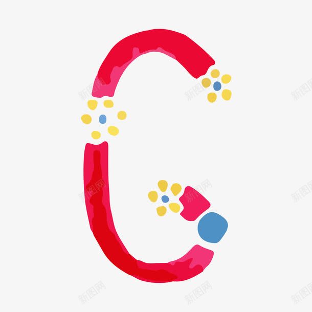 创意卡通装饰英文字母手绘字母Cpng免抠素材_新图网 https://ixintu.com 创意英文字母 字体设计 广告设计 彩色字母 手绘字母艺术C 英文字母 装饰设计