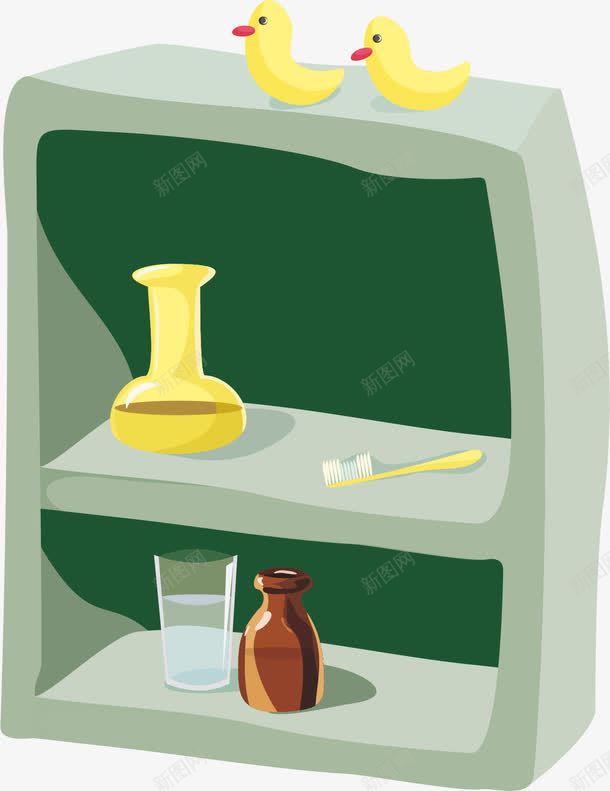 手绘置物架png免抠素材_新图网 https://ixintu.com 手绘 置物架 蓝色