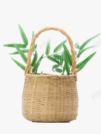 篮子png免抠素材_新图网 https://ixintu.com 植物 竹编蓝 草编
