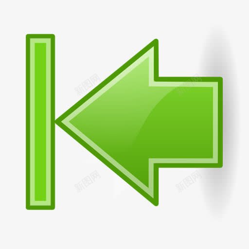 绿色返回键png免抠素材_新图网 https://ixintu.com 杩斿洖 杩斿洖閿 绠 缁胯壊 鎸夐敭