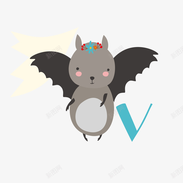 小恶魔字母V矢量图eps免抠素材_新图网 https://ixintu.com 卡通 卡通可爱 卡通的 可爱卡通 可爱的小恶魔 字母V 小恶魔 小恶魔翅膀 矢量图