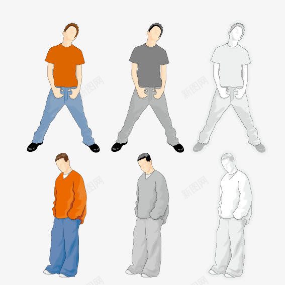 摆酷动作矢量图ai免抠素材_新图网 https://ixintu.com 动作 摆酷 街舞 跳舞 矢量图