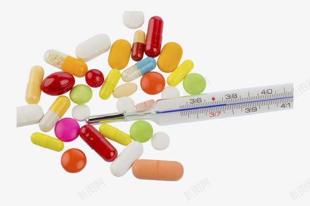 彩色胶囊药丸png免抠素材_新图网 https://ixintu.com 感冒 生病 胶囊 药丸