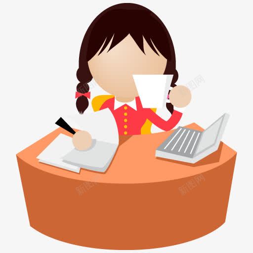 办公室女白领图标png_新图网 https://ixintu.com 人 女人 女孩 白领