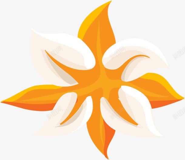 春天黄白色手绘花纹png免抠素材_新图网 https://ixintu.com 春天 花纹 黄白色