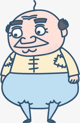 看他老爷爷png免抠素材_新图网 https://ixintu.com 手绘老爷爷 男孩 老人 老男人