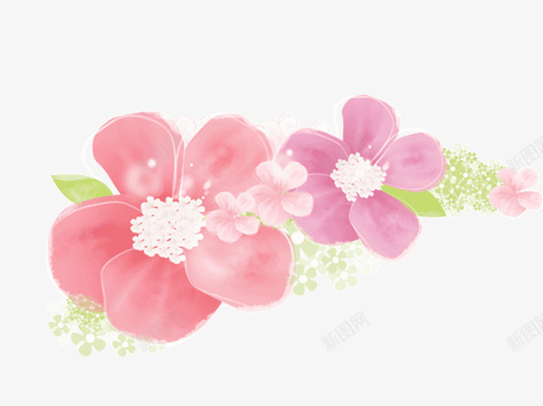 粉色系花瓣psd免抠素材_新图网 https://ixintu.com 粉色系 花瓣