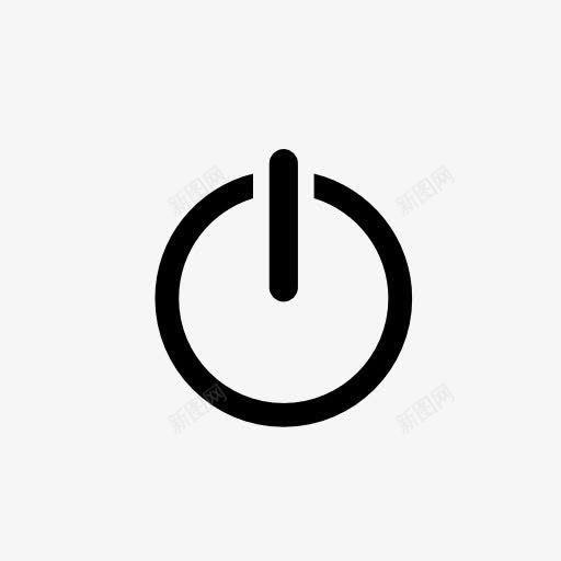 扁平化电简约电源图标png_新图网 https://ixintu.com 图标 图片 扁平 电源 简约