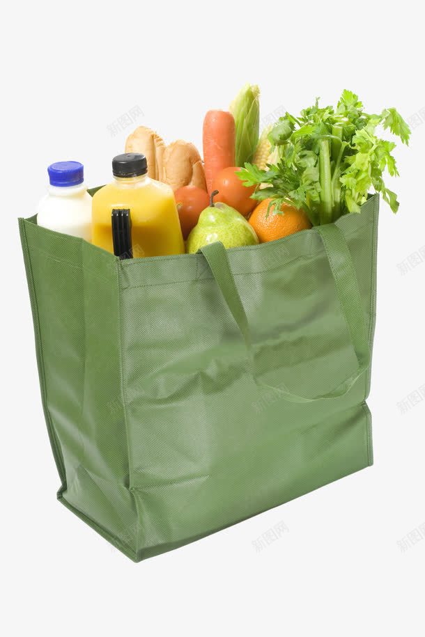 布袋png免抠素材_新图网 https://ixintu.com 李子 芹菜 袋子 购物袋 面包 饮料