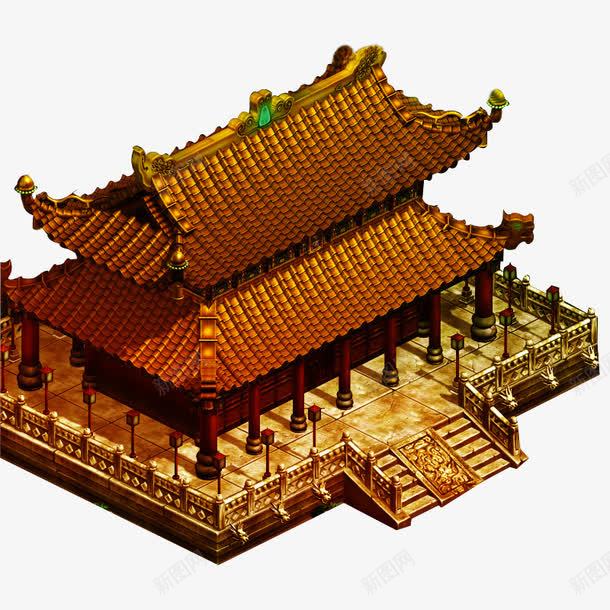 大殿png免抠素材_新图网 https://ixintu.com 古建筑 大殿 辉煌