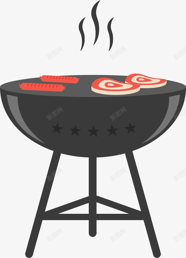 手绘烤肉png免抠素材_新图网 https://ixintu.com 手绘 架子 烤肉