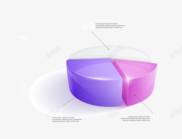 饼形图png免抠素材_新图网 https://ixintu.com ppt 商务信息图表 图表