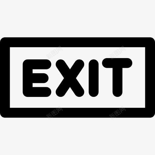 出口图标png_新图网 https://ixintu.com 右箭头 多媒体选项 标志 标牌 登出 退出
