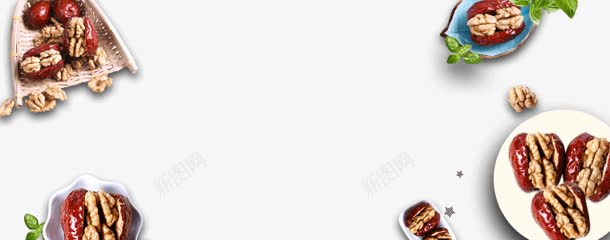 枣夹核桃营养食物png免抠素材_新图网 https://ixintu.com 核桃 营养 食物